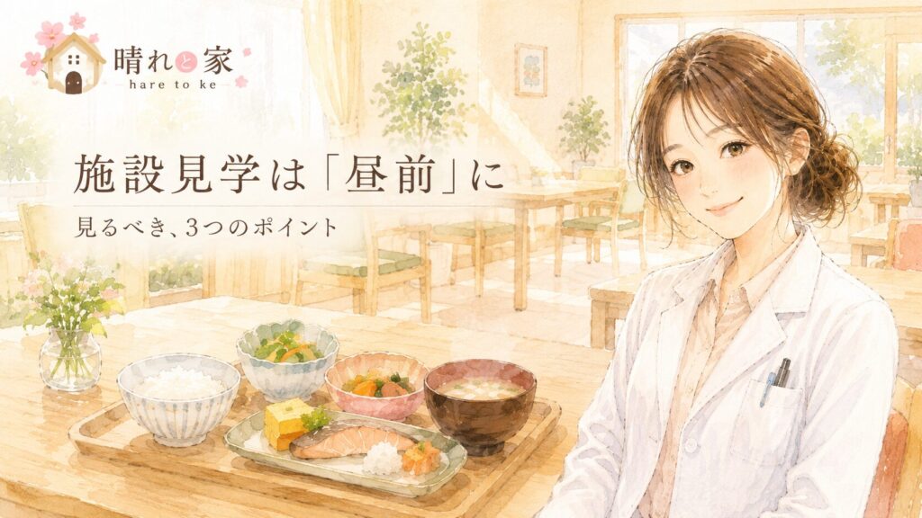 介護施設の見学は昼前がおすすめ（晴れと家）